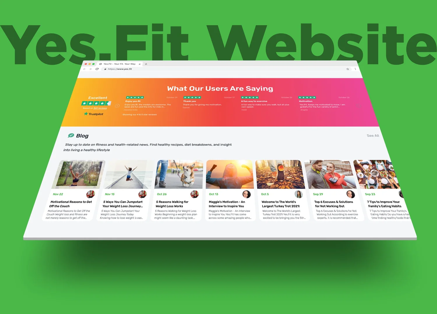 Yes.Fit website in browser