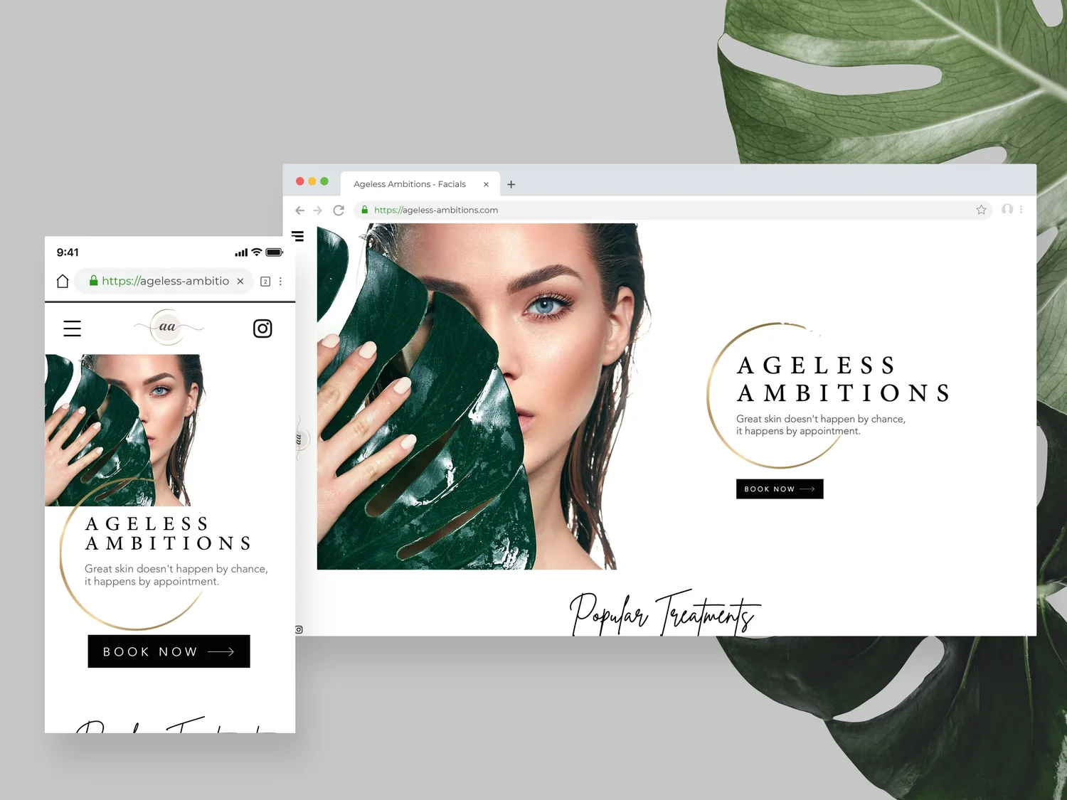 Ageless Ambitions brand and website