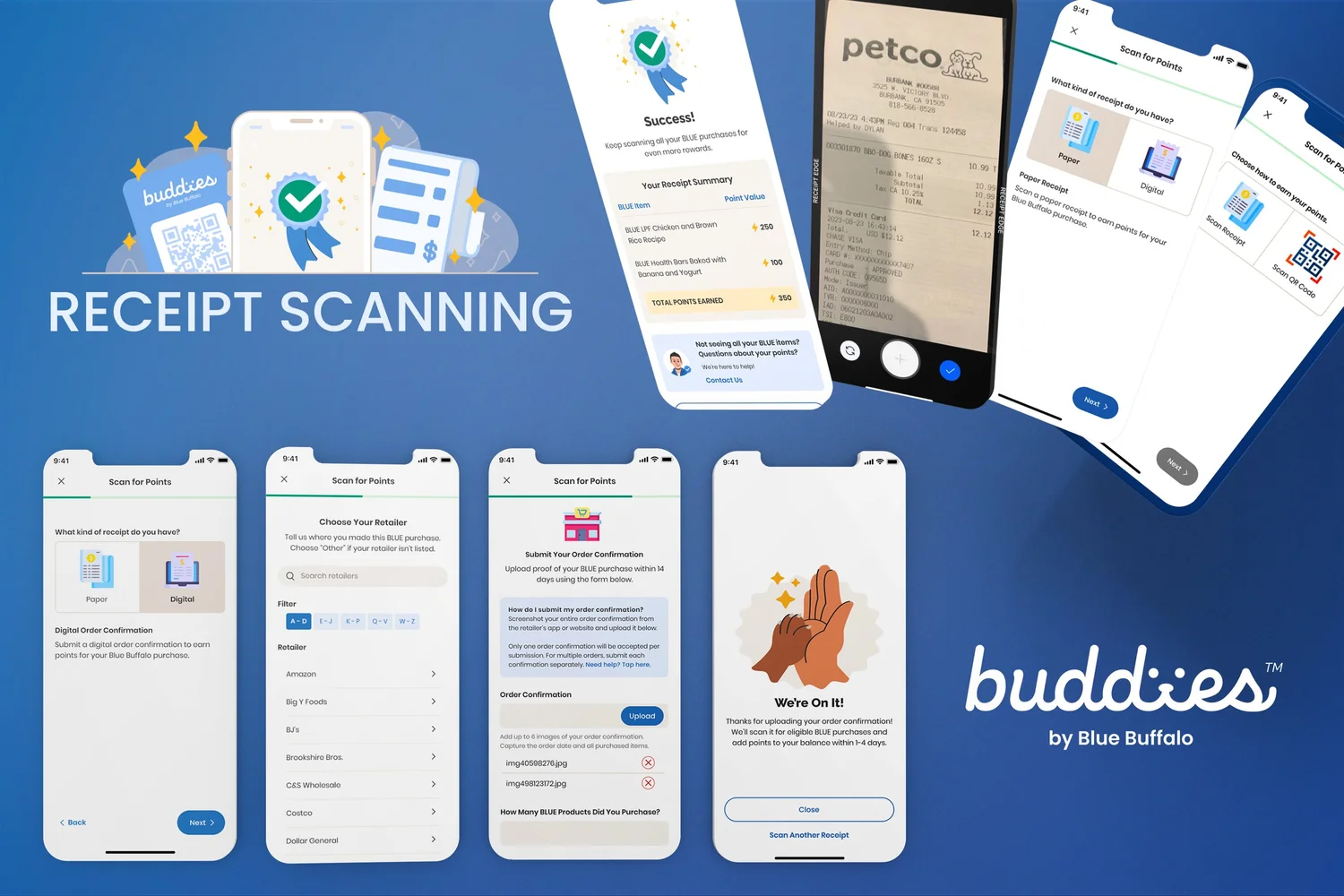 Receipt scanning UI flow
