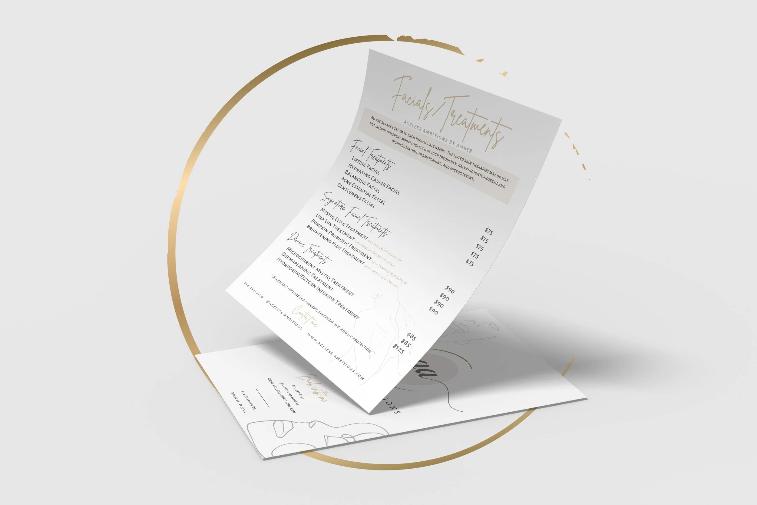 Ageless Ambitions print flyer