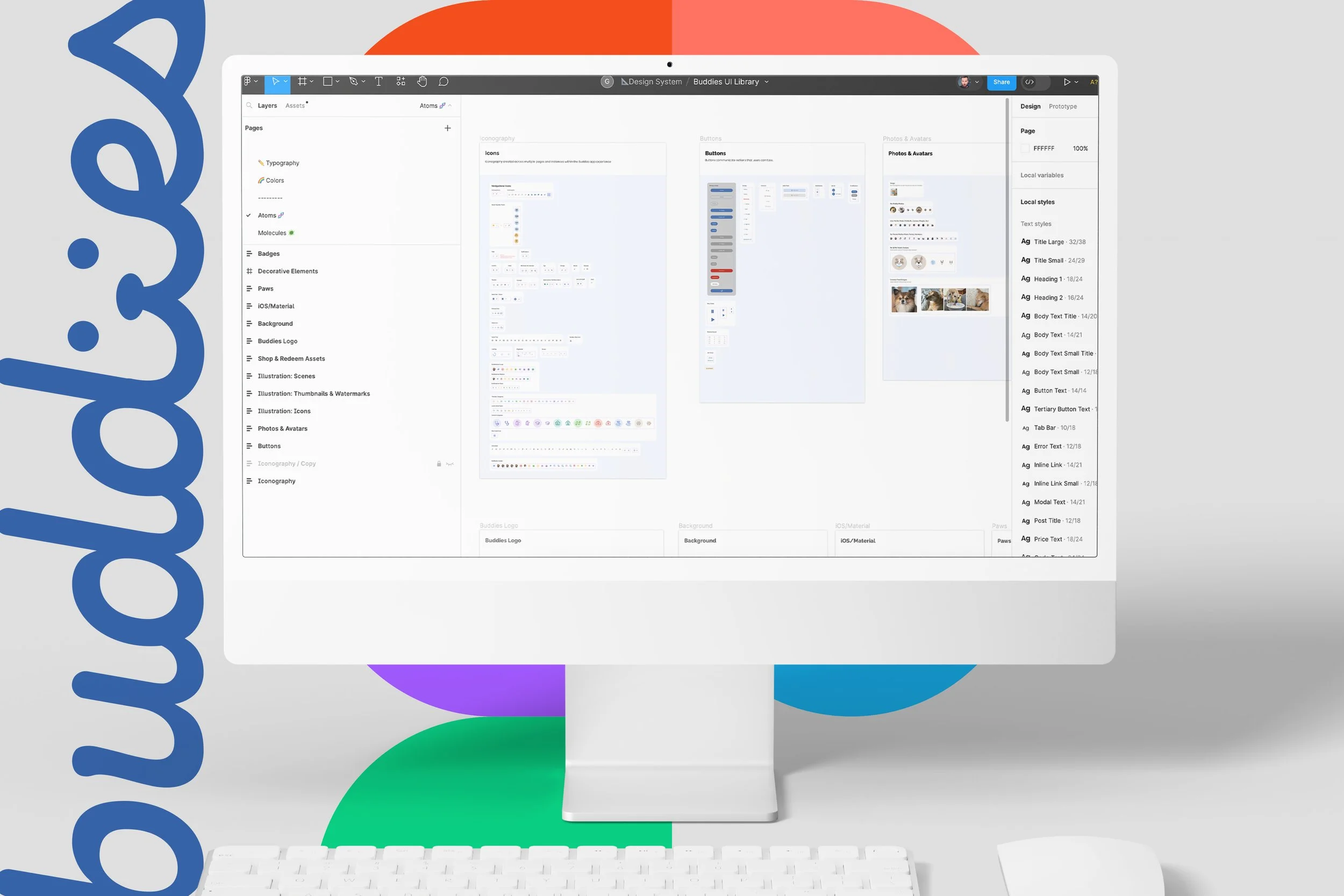 Buddies Figma UI library