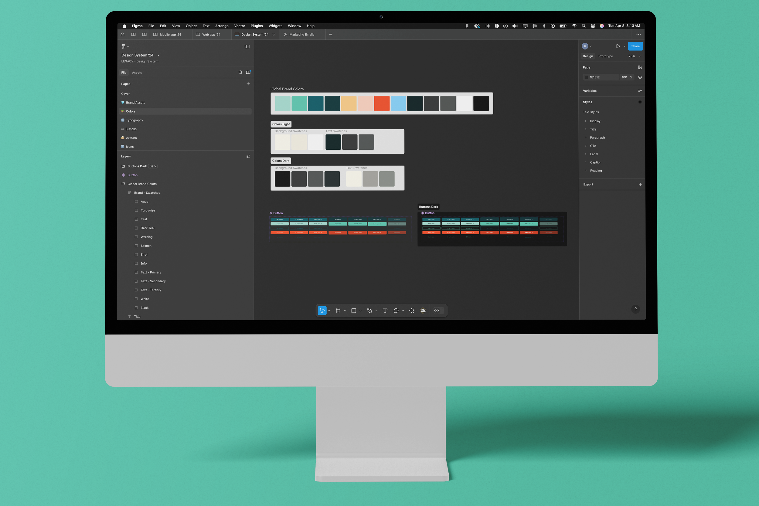 Threadable design system in Figma